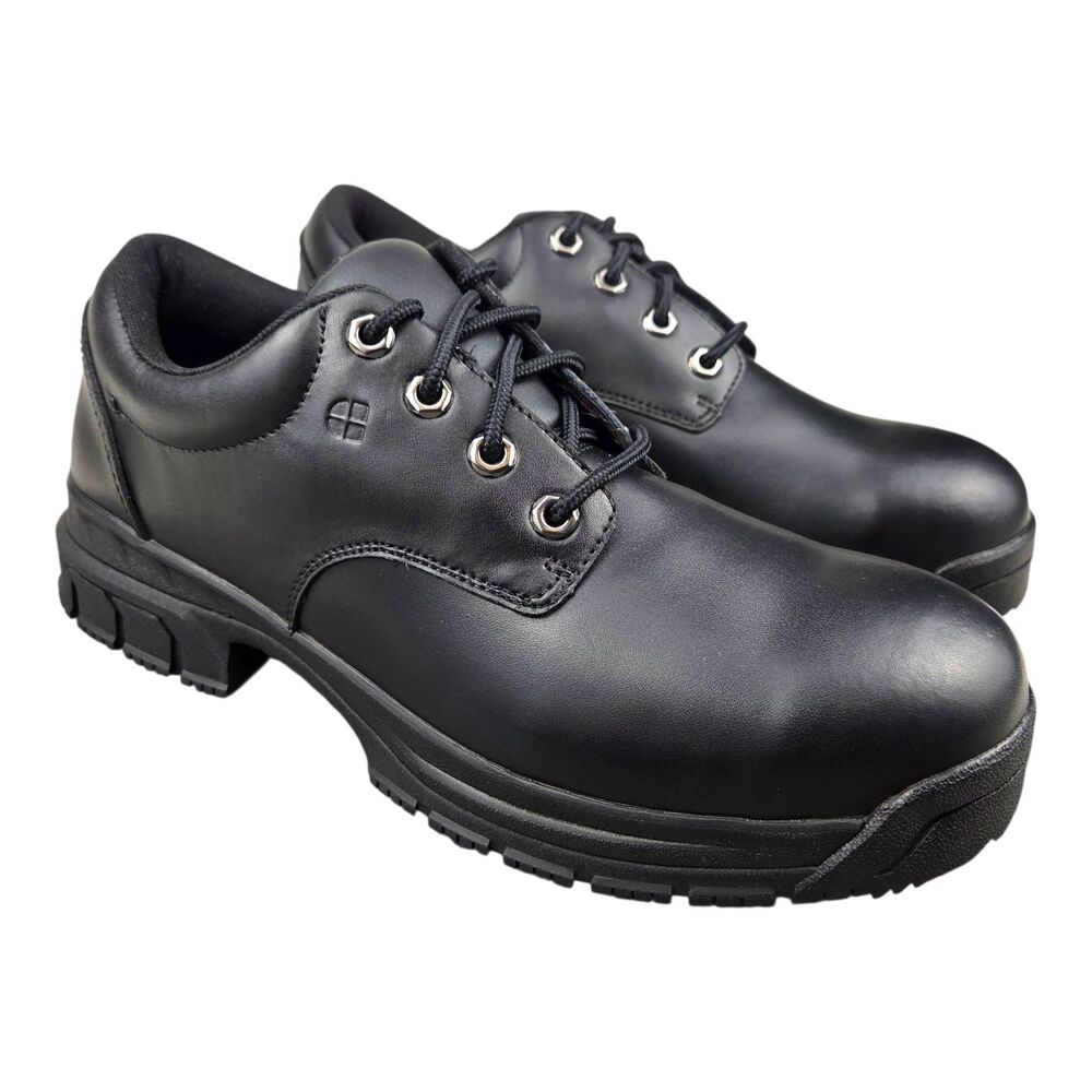 Shoes For Crews Cade Steel Toe Work Shoes Black Slip Oil Resistant Mens Size 12